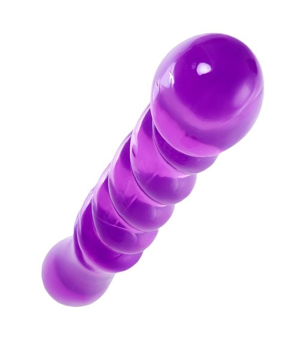 Tanza double-sided dildo is an interesting toy that opens up... A-Toys - Tanza Double Dildo - Purple photo-5