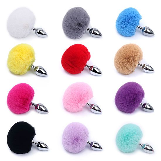 Length: 7mm
Material: bunny tail+aluminium alloy MT - Bunny Tail - Brown photo-2