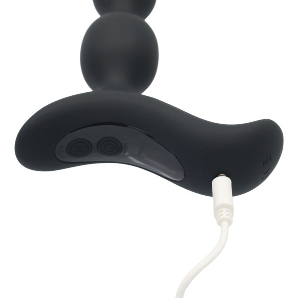 A strongly vibrating motor which can reach deep inside is in... Boss - Vibro Beads - Black photo-5