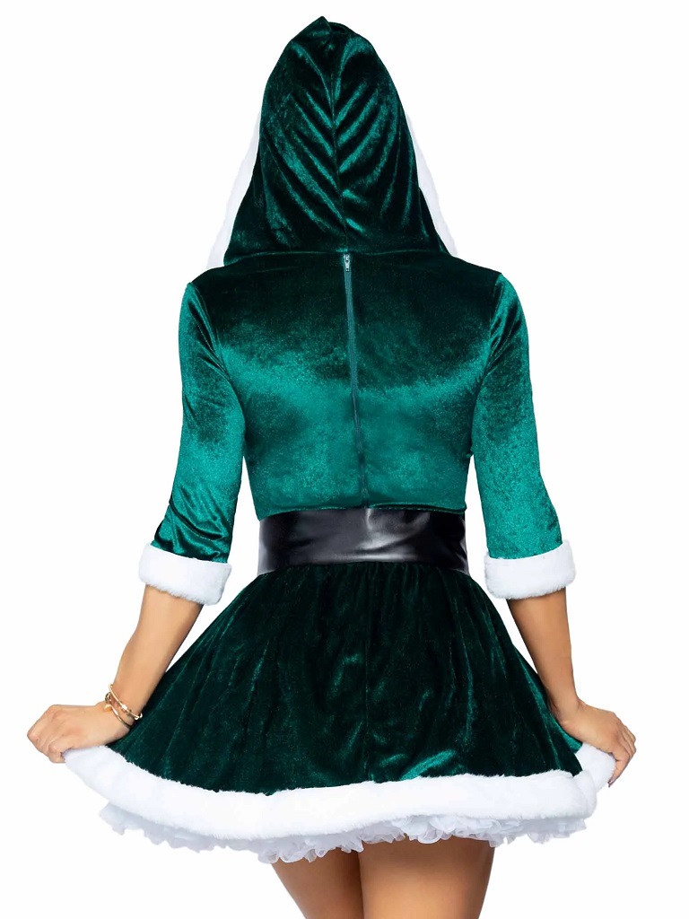 Ho Ho Ho, this Christmas dress is Santa's favorite! The ... Leg Avenue - Mrs Claus Costume - Green - S/M photo-2