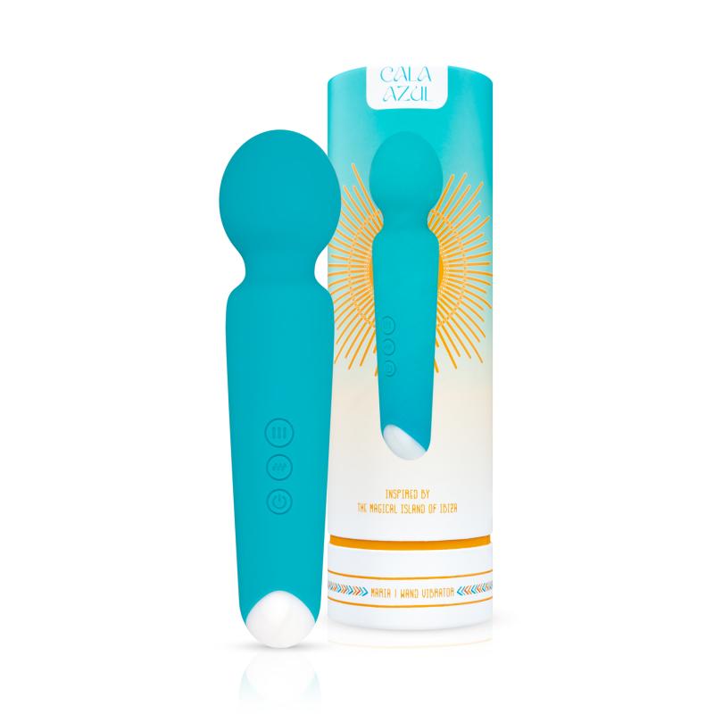 This wand vibrator from the Cala Azul collection is perfect ... Cala Azul - Maria Wand Vibrator - Blue photo-14