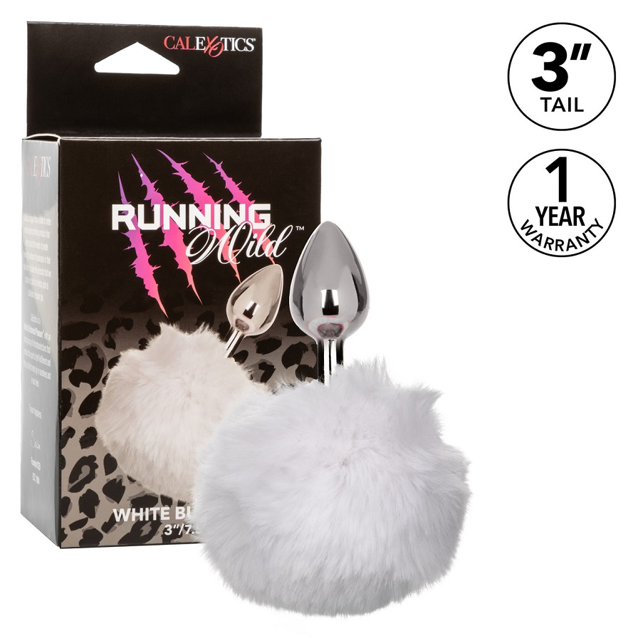 Play free with the Running Wild Bunny Tail, a sleek and soph... CEN - Running Wild Bunny Tail Plug - White photo-5