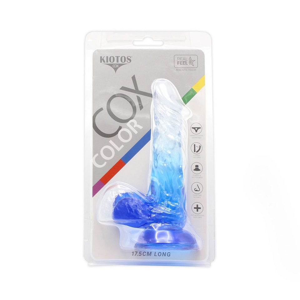 This special transparent dildo has an amazing color mix and ... Kiotos - Realistic Dildo 03 - Blue photo-9