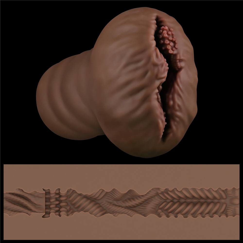 Highly detailed and expertly hand crafted, this realistic al... Lovetoy - Alien's Pie Masturbator #1 - Brown photo-5