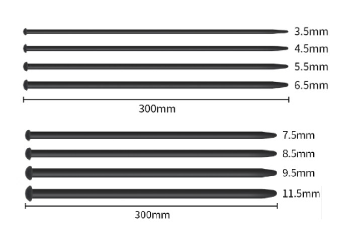 Silicone urethral sound with slender style that easy to inse... MT - Silicone Urethral Plug 8.5mm - Black photo-11