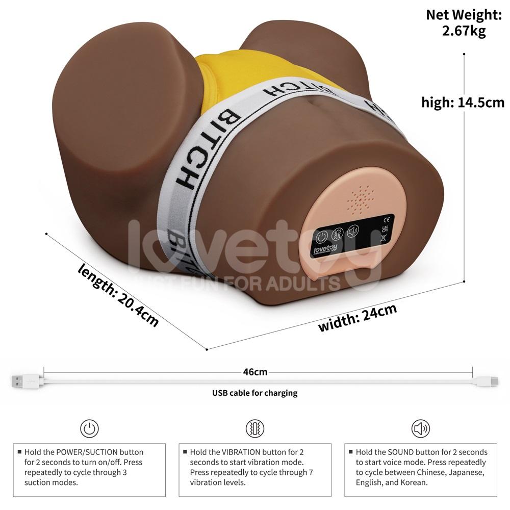 Introducing our exquisitely designed pleasure tool, the Stre... Lovetoy - Streetgirl #15 Sensation Pulse Masturbator 2.7kg - Black photo-17