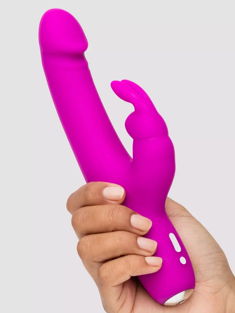 Introducing the happy rabbit Realistic vibrator, in a new, s... Happy Rabbit - Slimline Realistic Rabbit Vibrator - Purple photo-5