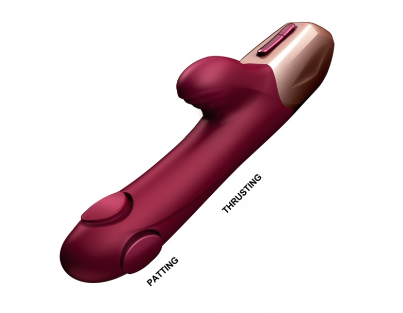 MyD is a romantic sensual massager, an intimate lover and a ... MyD - Thrusting Rabbit Vibrator - Red photo-4