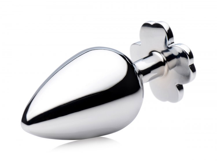 Make that booty get lucky with this hefty metal anal plug wi... Booty Sparks - Lucky Clover Anal Plug L-size - Green photo-3