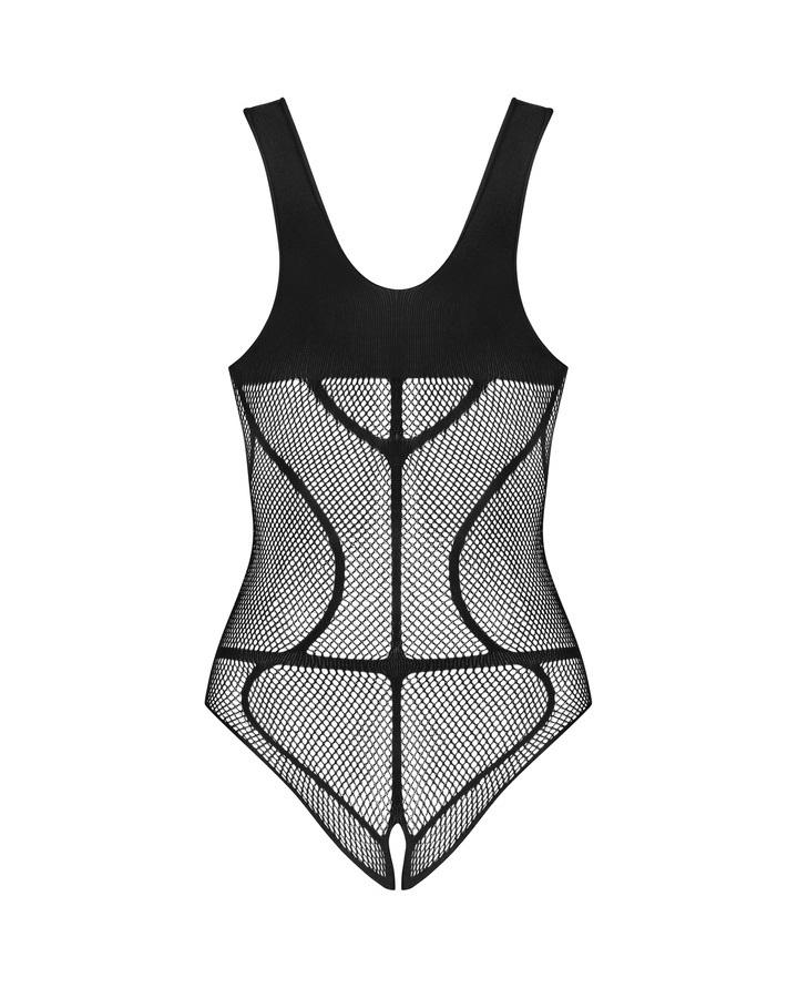 Would you like to create a spicy atmosphere for the next ren... Obsessive - B336 Crotchless Teddy - Black - S/M/L photo-6