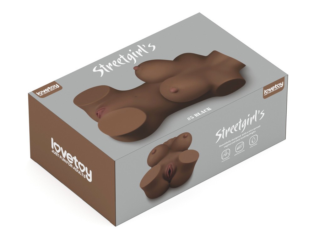 Beautifully designed with a nice spread vagina and sexy pink... Lovetoy - Streetgirl's #5 Masturbator - Brown photo-10