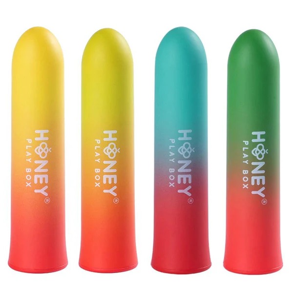 Petite but powerful, this bullet vibrator with stylish color... Honey Play Box - Fantasy Vibro Bullet - Green/Red photo-8