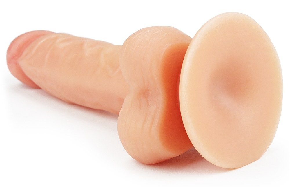 Explore every inch of The ultra Soft dude dildo .Satisfy you... Lovetoy - 8" The Ultra Soft Dude Long - Flesh photo-7