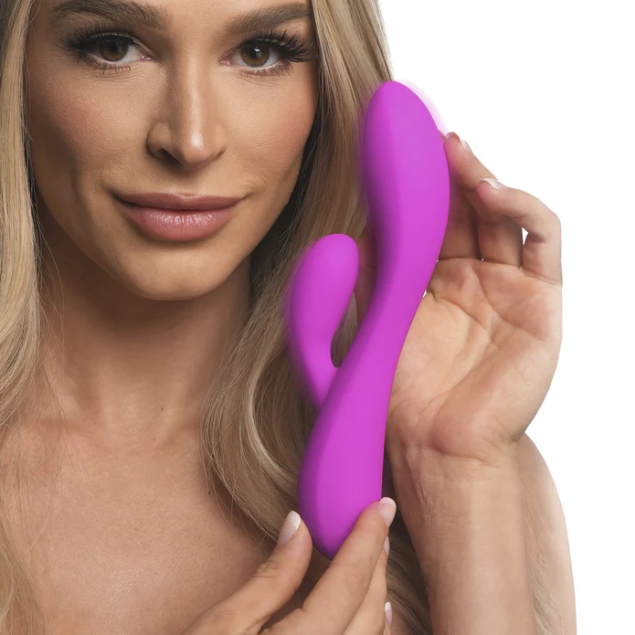 Give yourself more than just surface level pleasure. Indulge... Bang! - 10X Flexible Rabbit Vibrator - Purple photo-2