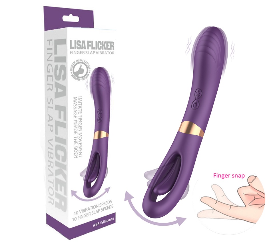 10 Kinds of vibration
10 Kinds of Flicking
Magnet Rechargea... Secwell - Lisa Flicking Dual Vibrator - Purple photo-9