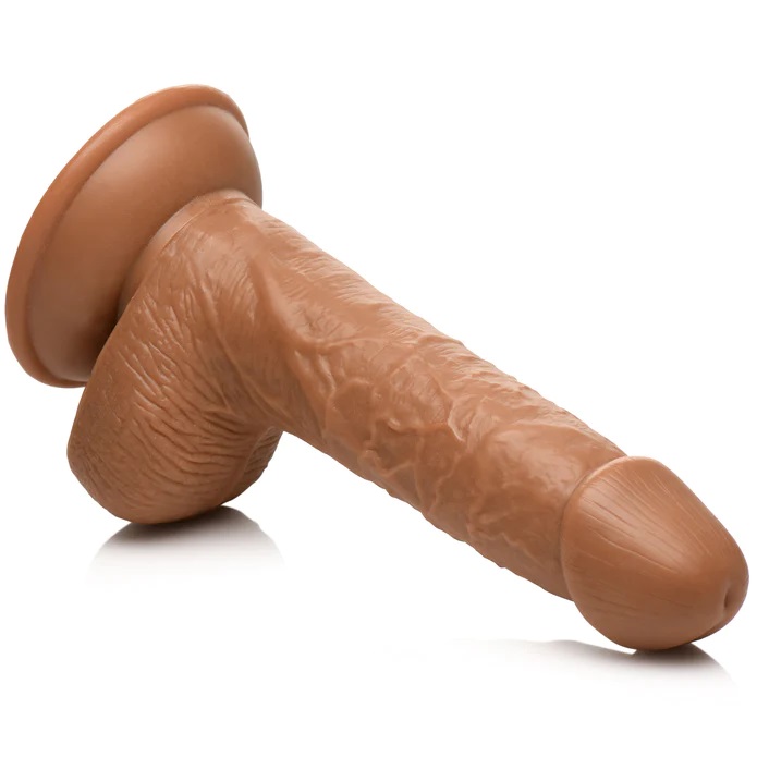 Batter up! It's time to hit a home run! Get into the Big... Jock - 7" Baseball Brian Dildo w Balls - Caramel photo-3