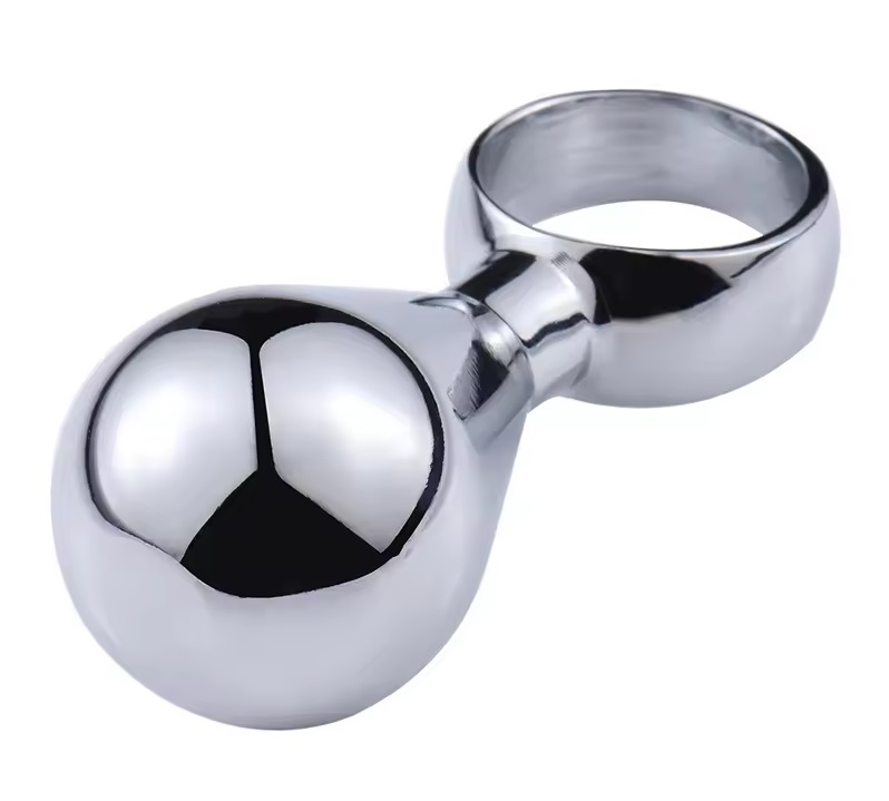 Tiny metal anal plug with ring
Material: Aluminium alloy
T... MT - Tiny Butt Plug w Ring - Silver photo-3