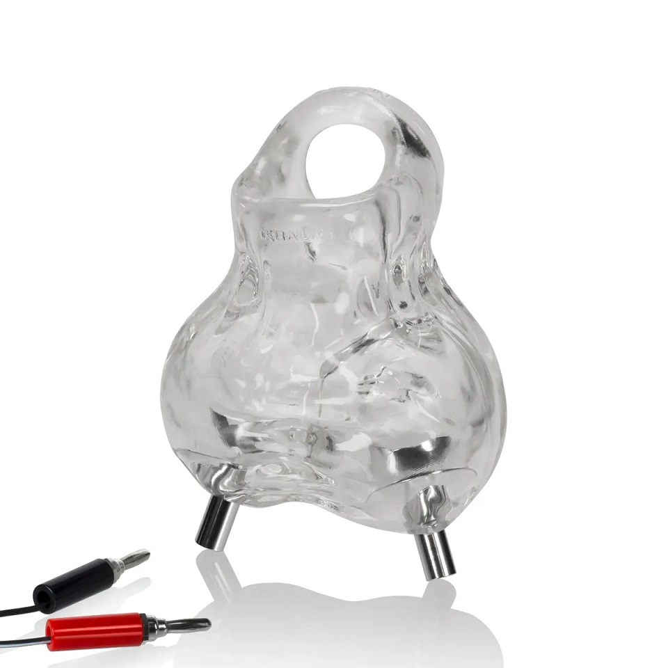 NUTTER is a fat, fleshy sack covered in veins that's mad... Oxballs - Nutter Electro Cocksling - Clear photo-3
