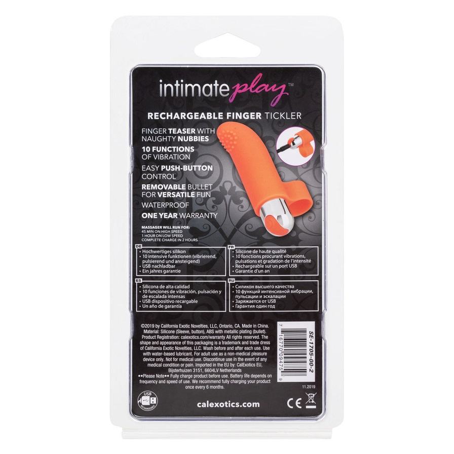Take pleasure back into your own hands and get playful with ... CEN - Intimate Play Finger Tickler - Orange photo-11