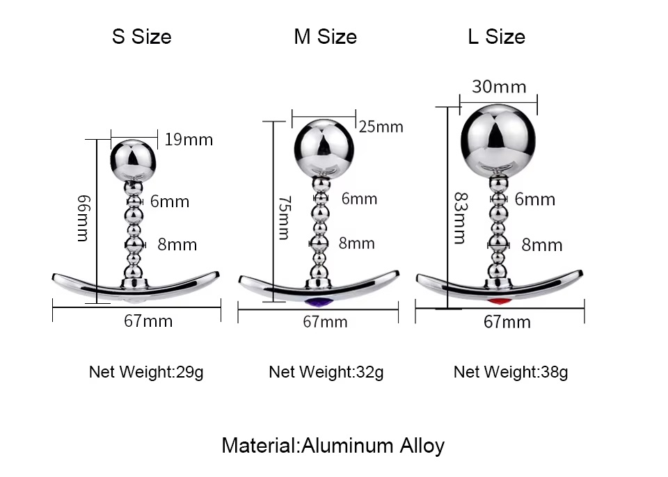 Anal Beads with T-handle
Material: Aluminium alloy+Acry... MT - T-Handle Anal Beads - Clear photo-5