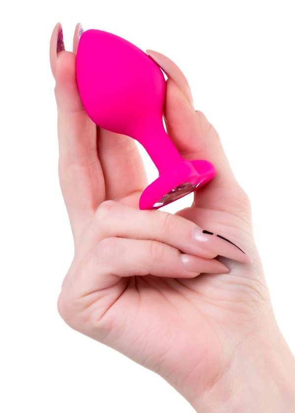 A romantic toy with a heart is a true declaration of love! A... ToDo - Diamond Heart Anal Plug S - Pink photo-2