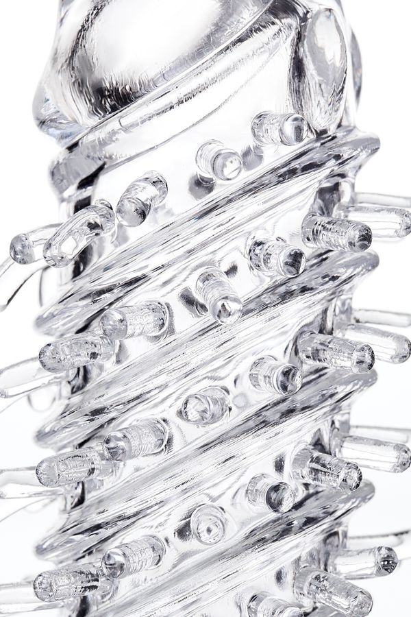 Turn your penis into an incredible source of pleasure with t... A-Toys - Fril Vibro Sleeve 13.4cm - Clear photo-8