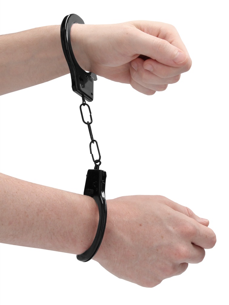 Play around and lock up your lover with these great and naug... Ouch - Beginner Handcuffs - Black photo-2