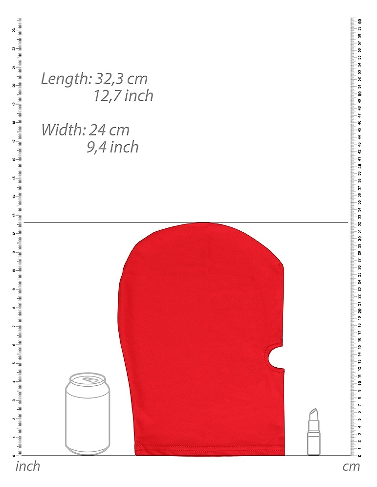 This comfortable Submission mask is designed to stretch comp... Ouch - Submission Mask Dark - Red photo-5