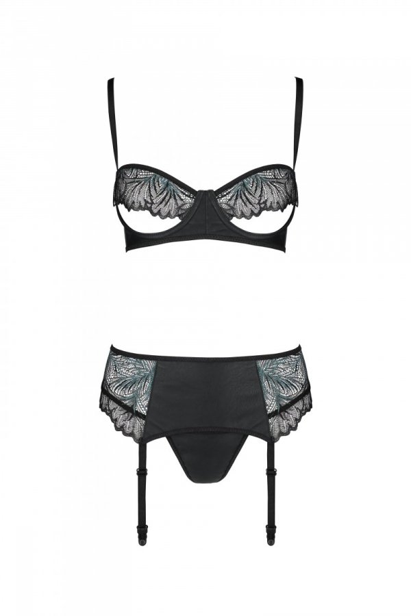 What if you add a little green to the black lace and connect... Passion - Astrida Set - Black - L/XL photo-5