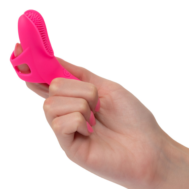 Indulge in a world of enhanced pleasure with the Neon Vibes ... CEN - Neon Nubby Finger Vibrator - Pink photo-2