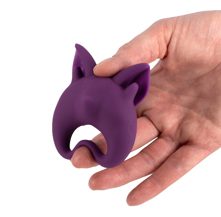 Functional and cute clitoral stimulator Kitten KiKi, made of... Lola Games - MiMi Kitten Kiki Vibro Ring - Purple photo-2