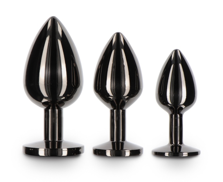 Make your backdoor fun spark with TABOOM Butt Plug With Diam... Taboom - Butt Plug w Jewel L - Black photo-4