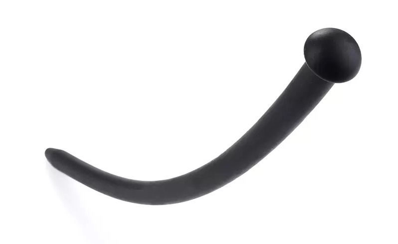 Silicone urethral sound with slender style that easy to inse... MT - Silicone Urethral Plug 4.5mm - Black photo-5