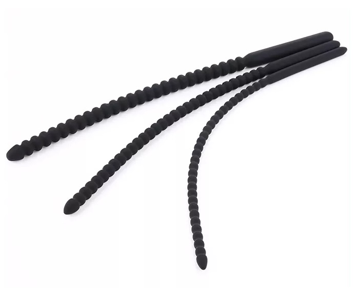 Ribbed urethral plug for additional stimulation
Easy to cle... MT - Threaded Urethral Plug M - Black photo-7