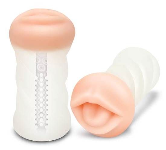 The ZOLO Realistic Deep Throat Squeezable & Textured Stroker... Zolo - Deep Throat Squeezable Transparent Stroker photo-2