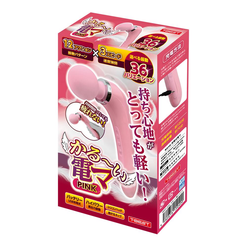 Very light to hold! Because it's light, you won't ge... T-Best - Light Vibro Massager - Pink photo-6