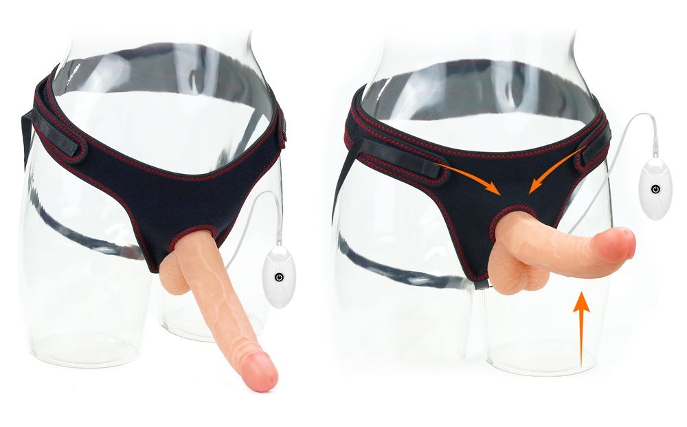 Built to deliver the most lifelike satisfaction, the vibrati... Lovetoy - 8.5" Vibro Easy Strapon Set w Balls photo-11