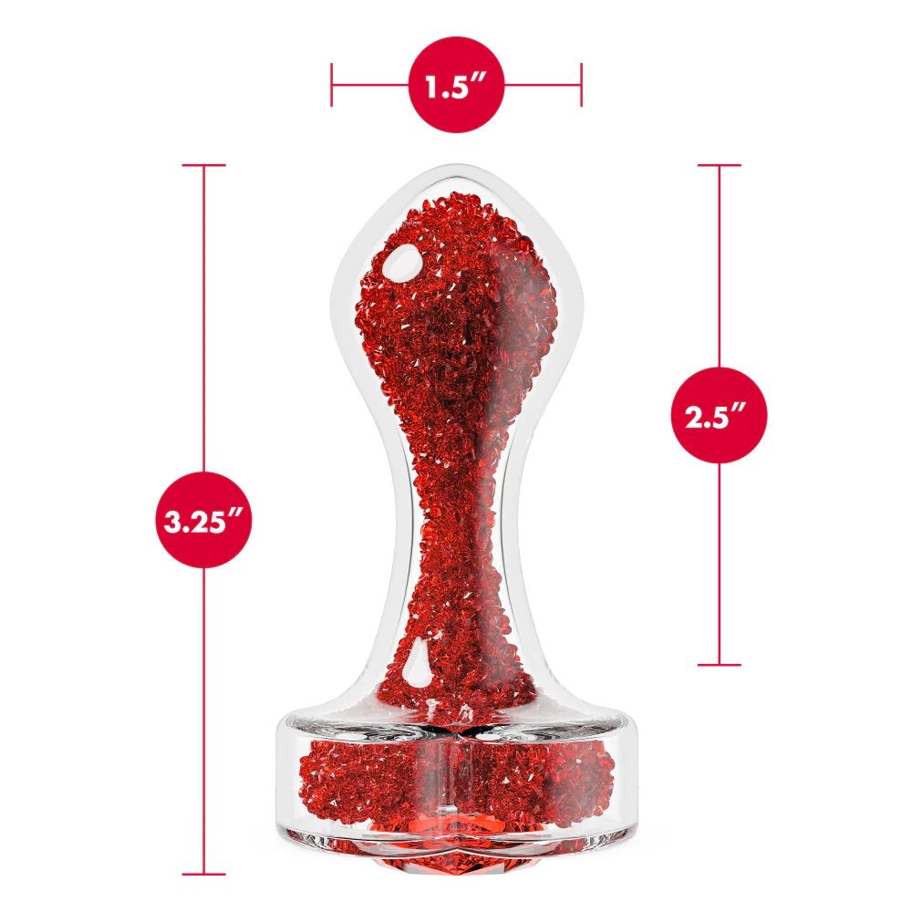 Radiate beauty with Oh My Gem Lustre, a luxurious anal plug ... Oh My Gem - Lustre Butt Plug - Red photo-13