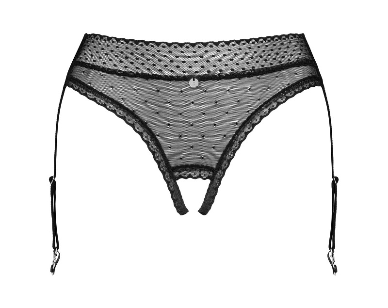 Because fantasies are there… to be made come true! Especiall... Obsessive - Lanelia Garter Panties - Black - M/L photo-6