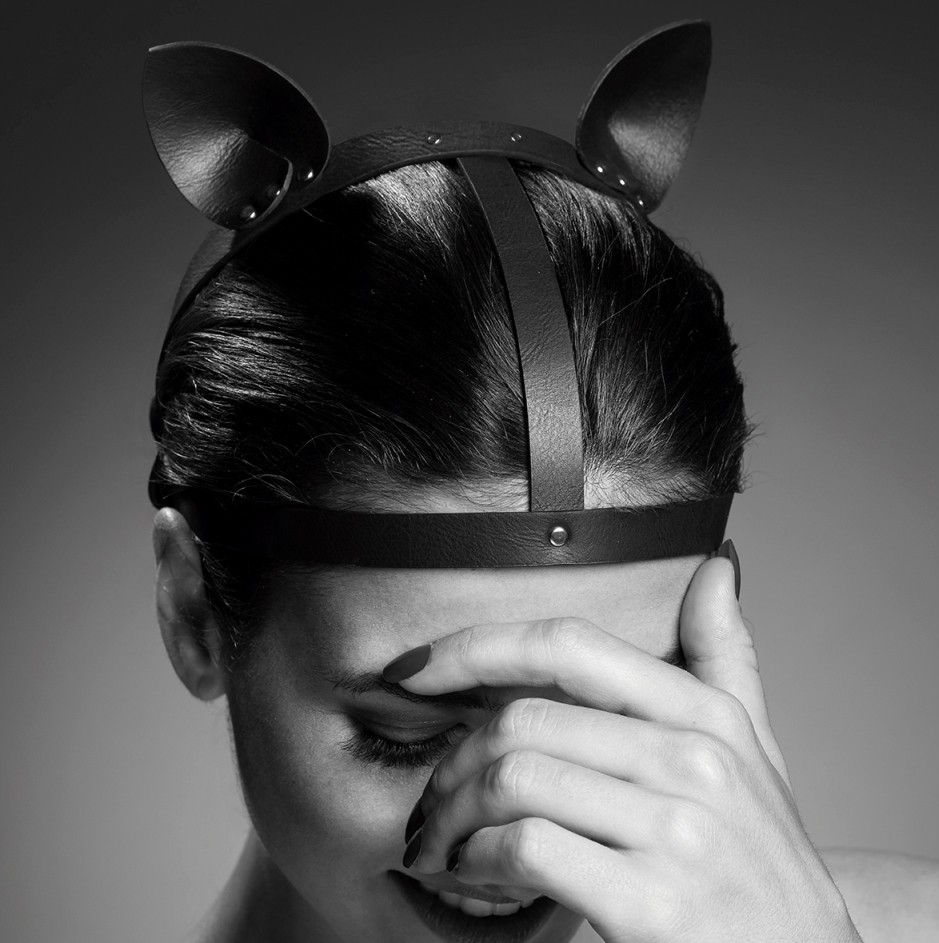 This truly unique accessory is ideal for decorating your hai... Bijoux Indiscrets - Maze Cat Ears - Black photo-4
