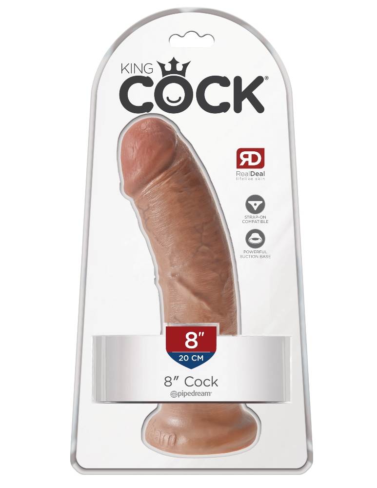 Do you want your first dildo to look and feel just like the ... King Cock - Cock 8″ - Caramel photo-6