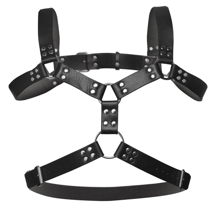 Discover the ultimate combination of style and function with... Strict - 6 O-Ring Chest Harness - Black photo-2