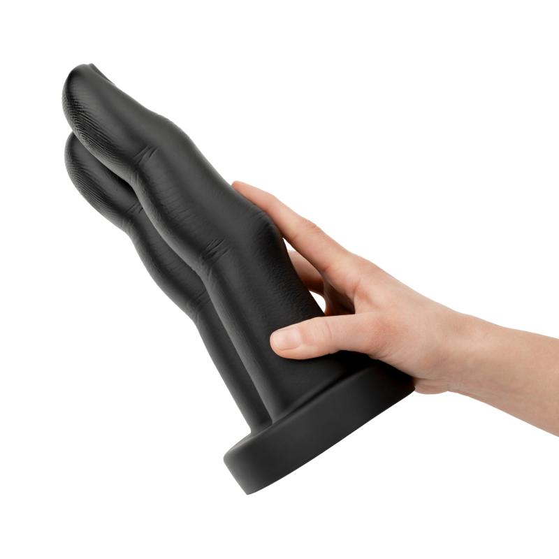 The double finger butt plug by BUTTR is something you don BUTTR - Victory Fingers Butt Plug - Black photo-2