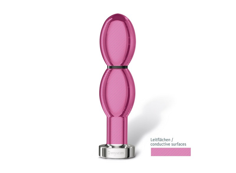 Good ol‘ Shakespeare would never have dreamed that one day O... Mystim - O(H!)Thello E-Stim Dildo - Silver photo-2