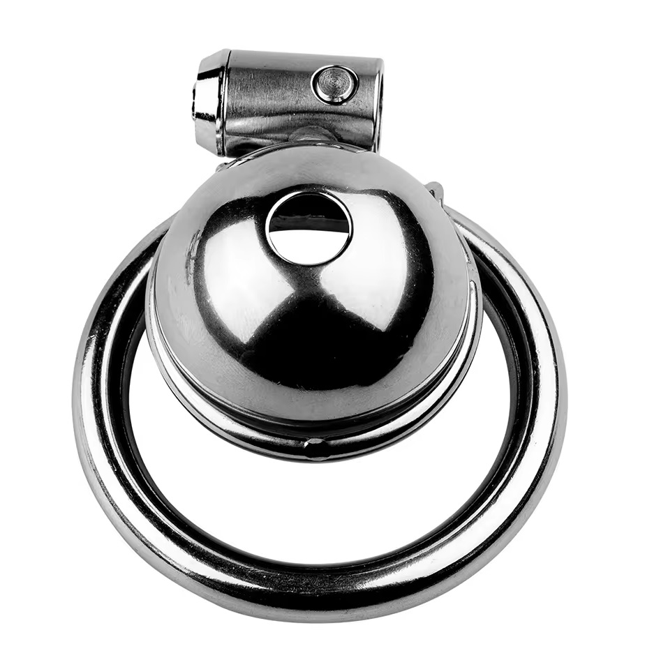 Short chastity device for men
Material: Stainless steel
Ca... MT - Short Cock Cage 50mm - Silver photo-5