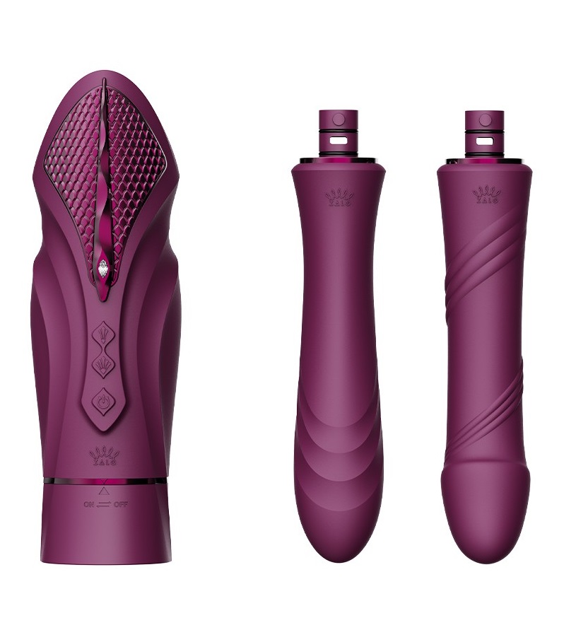 Powered by ZALO's groundbreaking PowerThrust technology,... Zalo - Sesh APP Thrusting Sex Machine - Velvet Purple photo-4