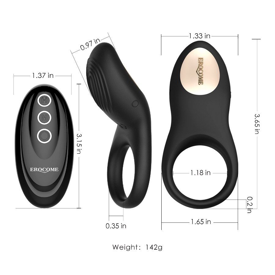 Sagitta is an specially designed for couples. It is with the... Erocome - Sagitta RC - Black photo-9