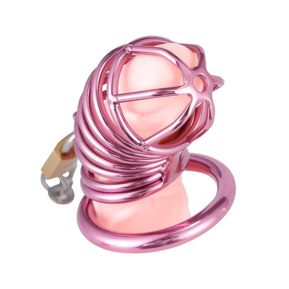 Penis lock toy for sexual bondage gear with 3 rings
Materia... MT - Metal Chastity Cage w 3 Rings - Purple photo-9