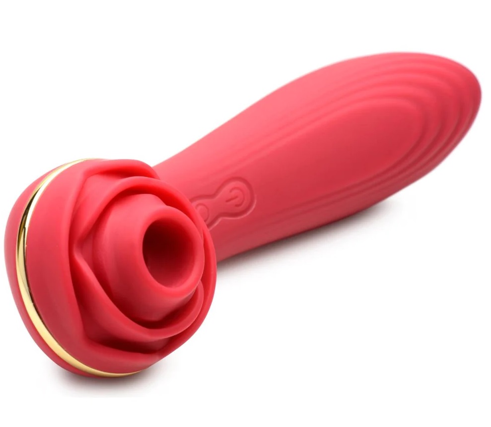Let these passion petals gently suck at your clitoris with t... Bloomgasm - 10X Suction Rose Vibrator - Red photo-3