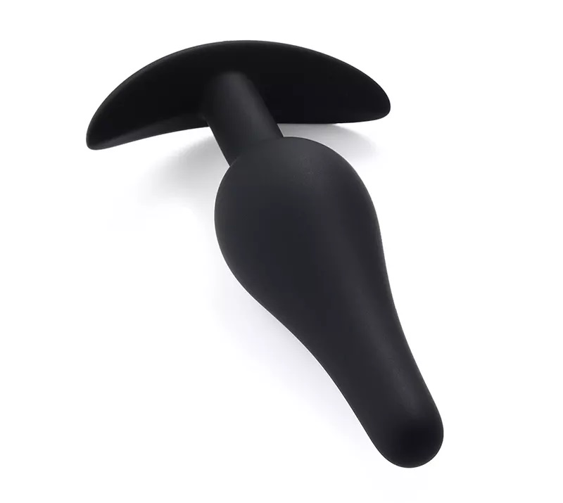 Silicone butt plug - great choice for man and woman MT - Anchor Anal Plug S - Black photo-3